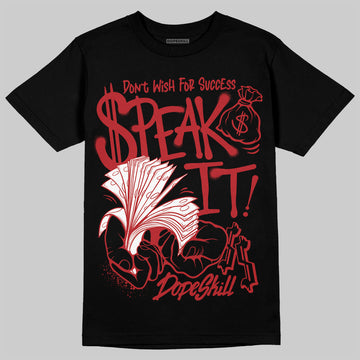 Jordan 12 Retro Flu Game (2025) DopeSkill T-Shirt Speak It Graphic Streetwear - Black