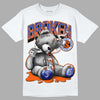 Dunk Low Futura Orange Blaze DopeSkill T-Shirt Sick Bear Graphic Streetwear - White