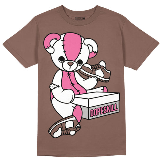 Dunk Low Smokey Mauve Playful Pink DopeSkill Brown Savana T-shirt Sneakerhead BEAR Graphic Streetwear 