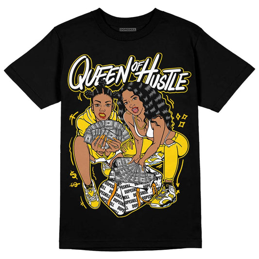 Jordan 6 “Yellow Ochre” DopeSkill T-Shirt Queen Of Hustle Graphic Streetwear - Black