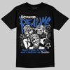 Jordan 1 Low Travis Scott x Fragment DopeSkill T-Shirt Distorted Realms Graphic Streetwear - Black