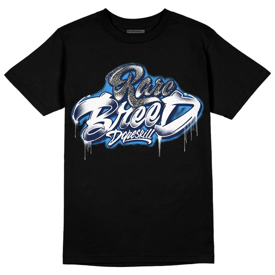 Jordan 3 "Midnight Navy" DopeSkill T-Shirt Rare Breed Type Graphic Streetwear - Black