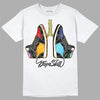 Jordan 1 Mid GS 'Six Championships' DopeSkill T-Shirt Breathe Graphic Streetwear - White