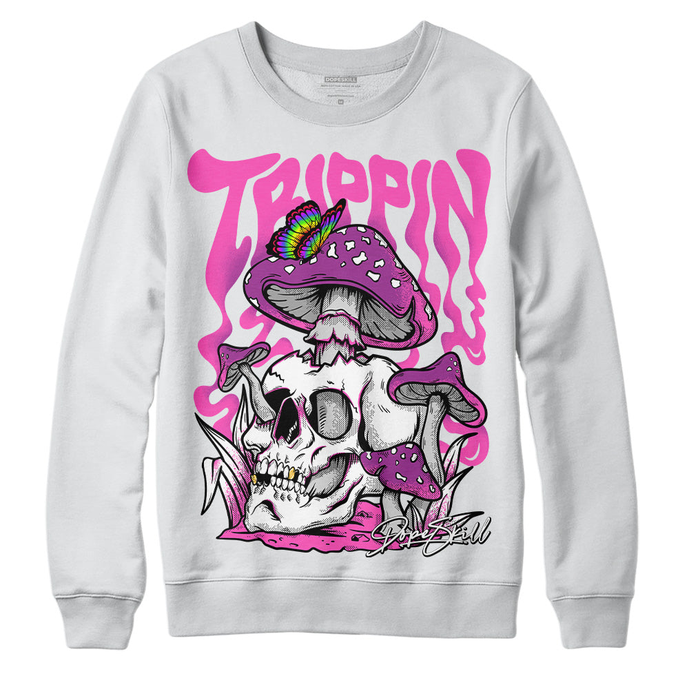 Jordan 4 GS “Hyper Violet” DopeSkill Sweatshirt Trippin Graphic Streetwear - White