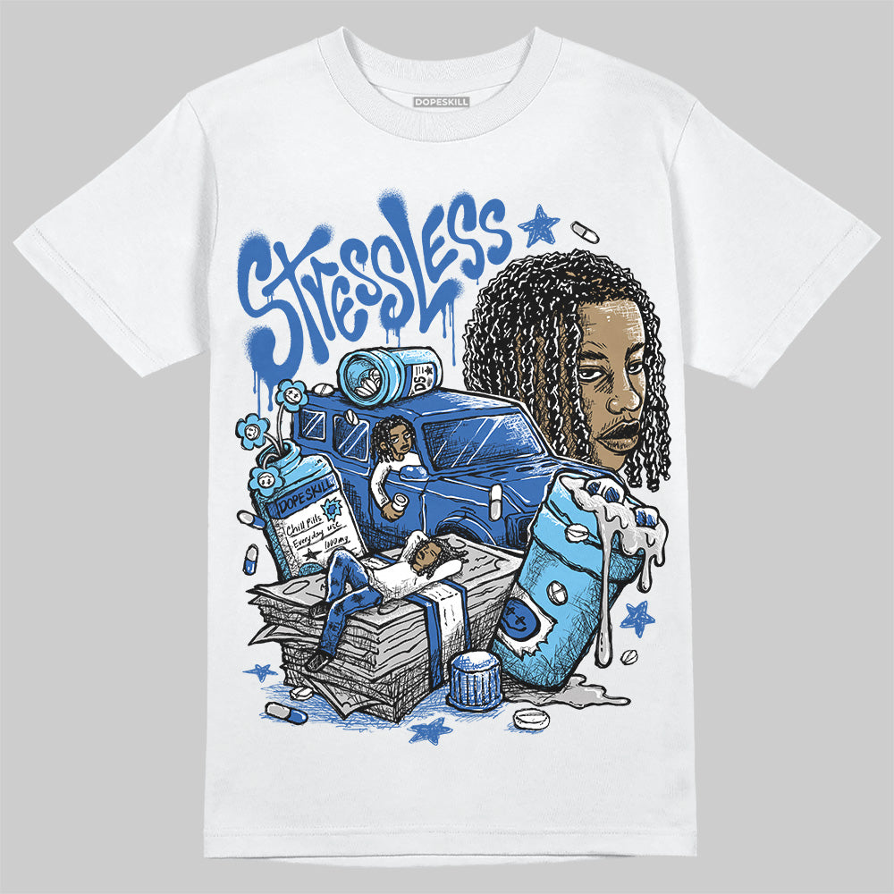 Jordan 12 “Blueberry” DopeSkill T-Shirt Stressless Graphic Streetwear - White