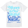 Dunk Low Argon DopeSkill T-Shirt Money Is Our Motive Typo Graphic Streetwear - White