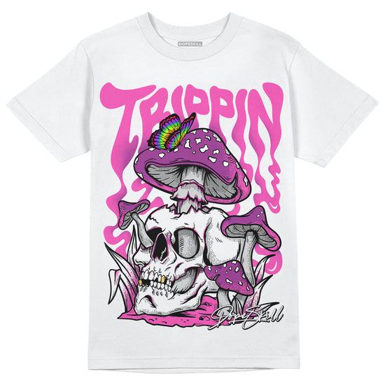 Jordan 4 GS “Hyper Violet” DopeSkill T-Shirt Trippin Graphic Streetwear - White