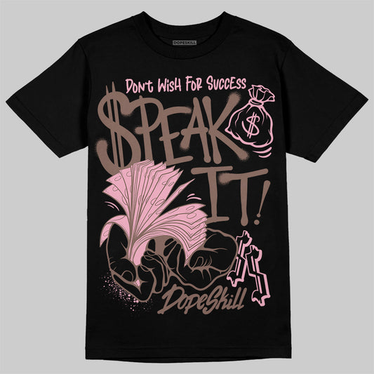 Adidas Campus 00s Dust Cargo Clear ‘Pink’ DopeSkill T-Shirt Speak It Graphic Streetwear - Black