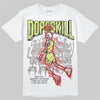 Jordan 4 GS “Light Lemon Twist” DopeSkill T-Shirt Thunder Dunk Graphic Streetwear - White
