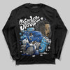 Jordan 12 “Blueberry” DopeSkill Long Sleeve T-Shirt Stressless Graphic Streetwear - Black