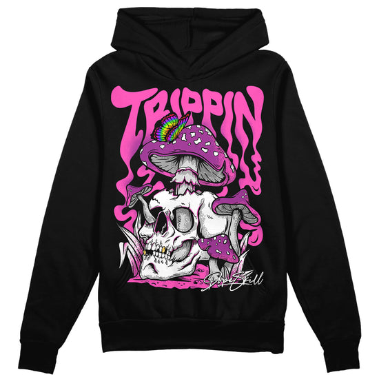 Jordan 4 GS “Hyper Violet” DopeSkill Hoodie Sweatshirt Trippin Graphic Streetwear - Black