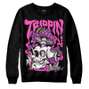 Jordan 4 GS “Hyper Violet” DopeSkill Sweatshirt Trippin Graphic Streetwear - Black