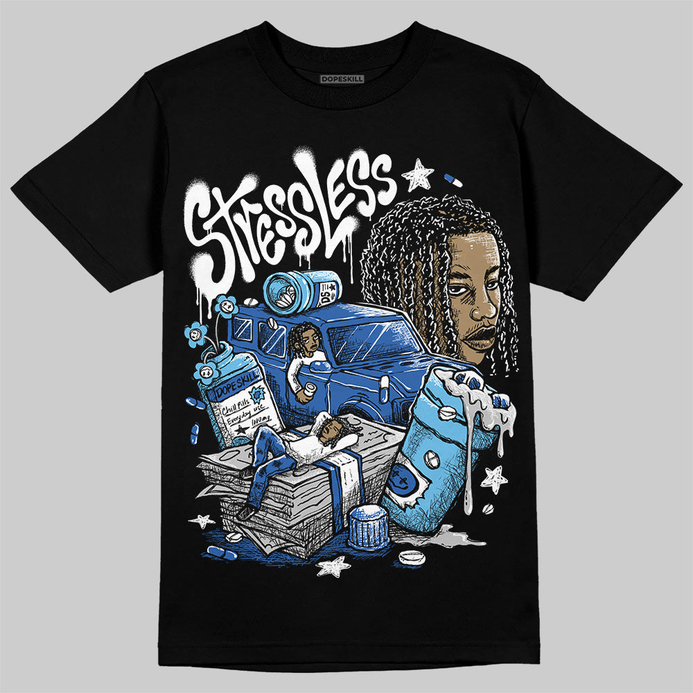 Jordan 12 “Blueberry” DopeSkill T-Shirt Stressless Graphic Streetwear - Black