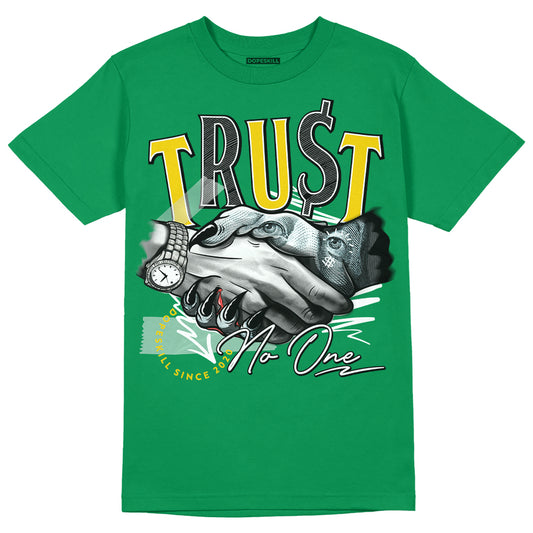 Jordan 5 “Lucky Green” DopeSkill Green T-shirt Trust No One Graphic Streetwear 