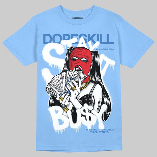 Vans Knu Stack Vintage Satin Dream Blue DopeSkill Blue T-shirt Stay It Busy Graphic Streetwear