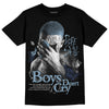 Jordan 1 Mid Diffused Blue DopeSkill T-Shirt Boys Don't Cry Graphic Streetwear - Black