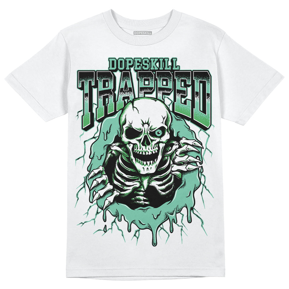 Jordan 1 High OG Green Glow DopeSkill T-Shirt Trapped Halloween Graphic Streetwear - White