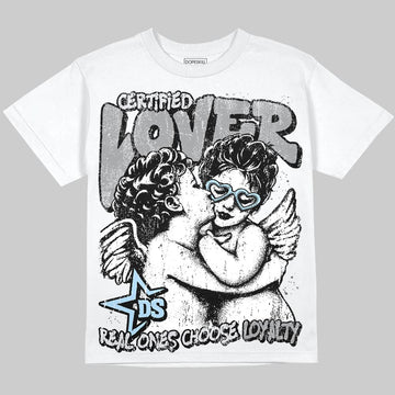 Jordan 5 Retro Wolf Grey DopeSkill T-Shirt Real Ones Choose Loyalty Graphic Streetwear - White