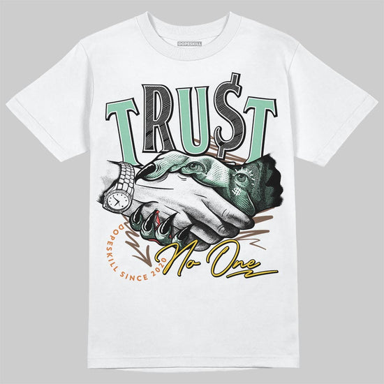 SB Dunk Low Rodeo Tourmaline DopeSkill T-Shirt Trust No One Graphic Streetwear - White