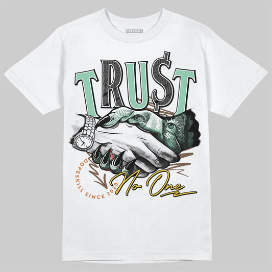 SB Dunk Low Rodeo Tourmaline DopeSkill T-Shirt Trust No One Graphic Streetwear - White