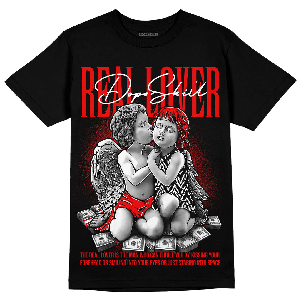 Jordan 12 “Cherry” DopeSkill T-Shirt Real Lover Graphic Streetwear - black