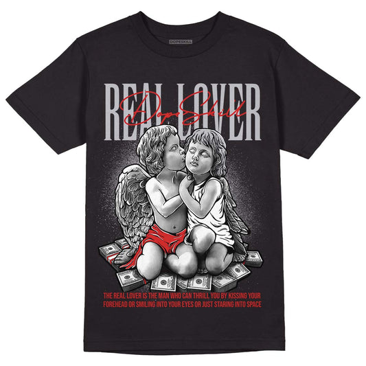 Jordan 13 “Wolf Grey” DopeSkill T-Shirt Real Lover Graphic Streetwear - Black