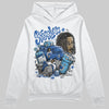 Jordan 12 “Blueberry” DopeSkill Hoodie Sweatshirt Stressless Graphic Streetwear - White