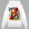 Jordan 4 Thunder DopeSkill Hoodie Sweatshirt Drip'n Never Tripp'n Graphic Streetwear - White