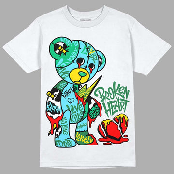 Dunk Low Ben & Jerry’s Chunky Dunky DopeSkill T-Shirt Broken Heart Graphic Streetwear - White 