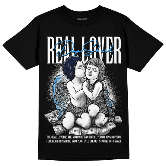 Jordan 3 "Midnight Navy" DopeSkill T-Shirt Real Lover Graphic Streetwear - Black