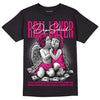 Jordan 1 Low GS “Fierce Pink” Dopeskill T-Shirt Real Lover Graphic Streetwear - Black