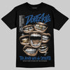 Jordan 1 Low OG “Storm Blue” DopeSkill T-Shirt The Mouth With No Droughts Graphic Streetwear - Black