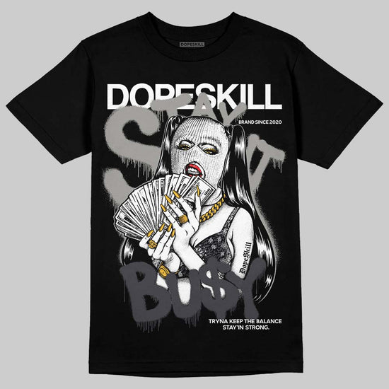 Jordan 3 Retro Black Cat DopeSkill T-Shirt Stay It Busy Graphic Streetwear - Black