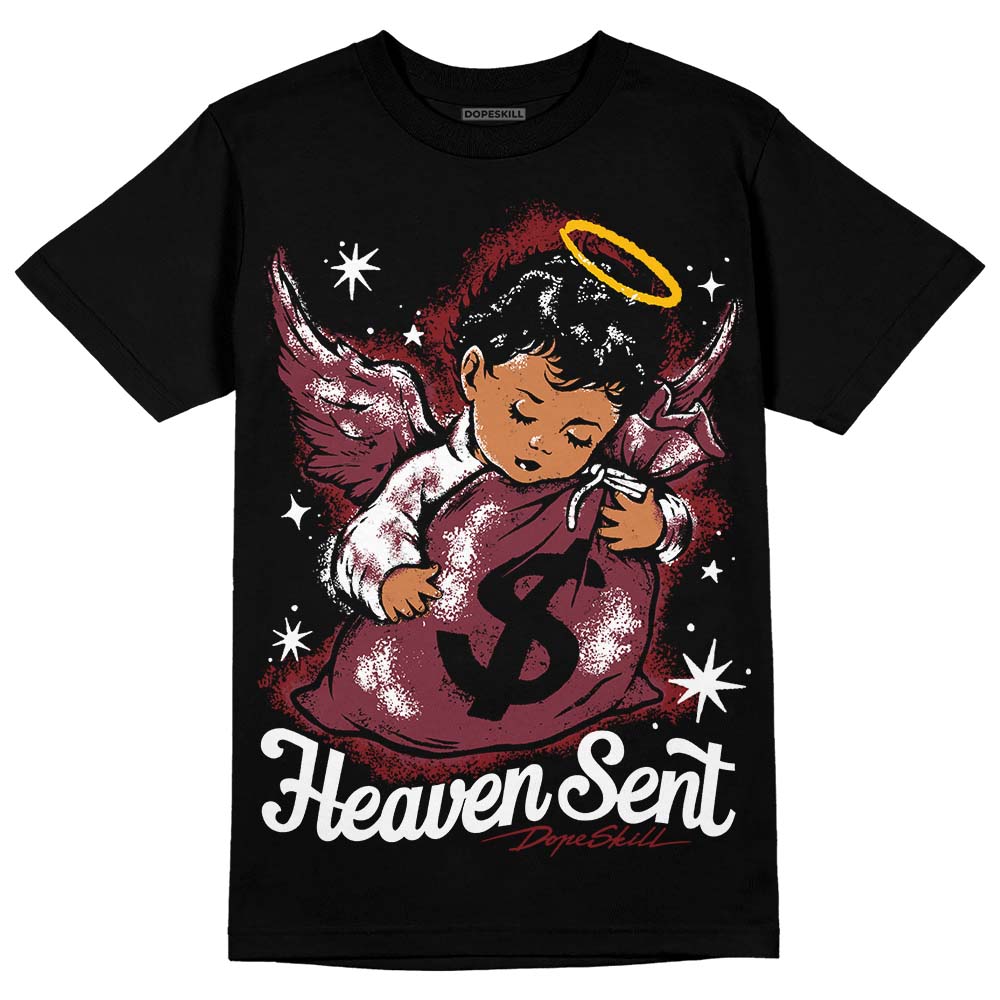 Jordan 1 Retro High OG “Team Red” DopeSkill T-Shirt Heaven Sent Graphic Streetwear - Black