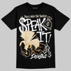 Jordan 5 Retro Reverse Metallic DopeSkill T-Shirt Speak It Graphic Streetwear - Black