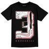 Jordan 3 GS “Red Stardust” DopeSkill T-Shirt No.3 Graphic Streetwear - Black