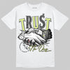 Jordan 4 GS “Light Lemon Twist” DopeSkill T-Shirt Trust No One Graphic Streetwear - White