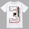 Jordan 3 GS “Red Stardust” DopeSkill T-Shirt No.3 Graphic Streetwear - White