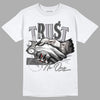 Jordan 2 Cement Grey DopeSkill T-Shirt Trust No One Graphic Streetwear - White