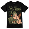 Olive Sneakers DopeSkill T-Shirt New No Days Off Graphic Streetwear - Black