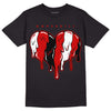 Jordan 1 Retro Low "Black Toe" DopeSkill T-Shirt Slime Drip Heart Graphic Streetwear - Black