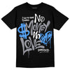 Jordan 14 Retro 'Stealth' DopeSkill T-Shirt No Money No Love Typo Graphic Streetwear - Black