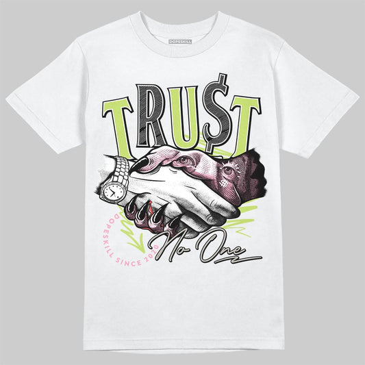 Chase B x Travis Scott x Jordan Jumpman Jack DopeSkill T-Shirt Trust No One Graphic Streetwear - White