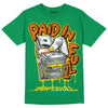 Green Sneakers DopeSkill Green T-shirt Paid In Full Graphic Streetwear 