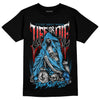 Jordan 1 High Retro OG “University Blue” DopeSkill T-Shirt Life or Die Graphic Streetwear - Black