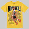 Jordan 5 'Tokyo' DopeSkill T-Shirt Thunder Dunk Graphic Streetwear - Gold