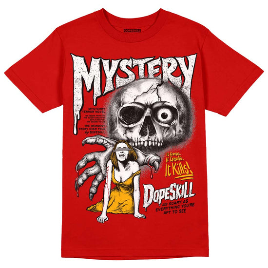 Red Sneakers DopeSkill Red T-shirt Mystery Ghostly Grasp Graphic Streetwear