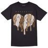 Jordan 3 Retro Palomino DopeSkill T-Shirt Slime Drip Heart Graphic Streetwear - Black