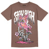 Dunk Low Smokey Mauve Playful Pink DopeSkill Brown Savana T-shirt Stay High Graphic Streetwear 