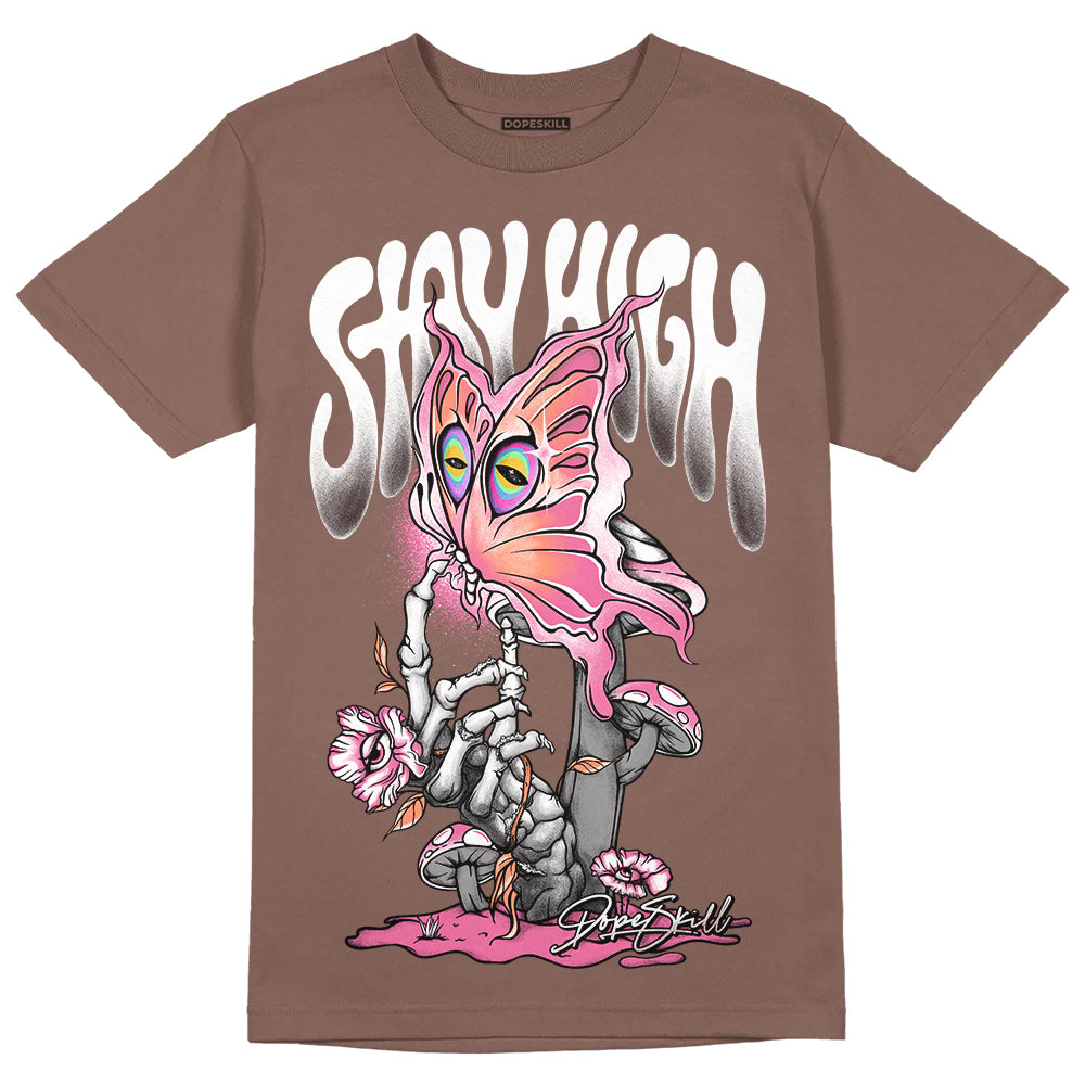 Dunk Low Smokey Mauve Playful Pink DopeSkill Brown Savana T-shirt Stay High Graphic Streetwear 